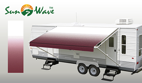 Burgandy Fade - RV Patio Awning Fabric - Sunwave Products